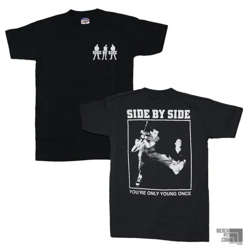 SIDE BY SIDE ´You're Only Young Once´ - Black T-Shirt